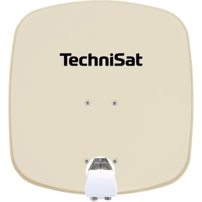 TechniSat DIGIDISH 45   Sat-Schüssel mit Twin-LNB & Wandhalterung, 2 TN beige