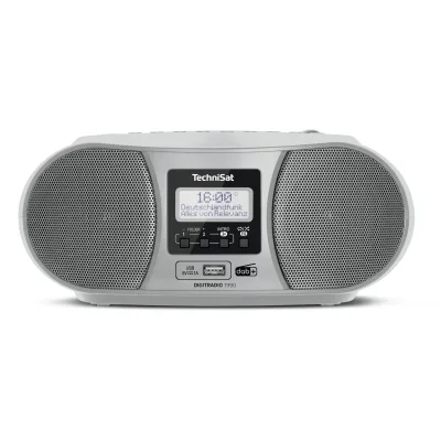 TechniSat DIGITRADIO 1990   Stereo-Boombox mit DAB+, UKW, CD-Player silber
