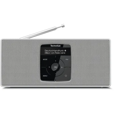 TechniSat DIGITRADIO 2 S   Portables DAB+/UKW-Stereoradio, 2 W weiß