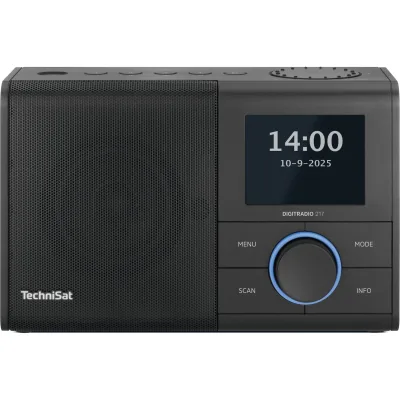 TechniSat DIGITRADIO 217 – tragbares DAB+ Radio (UKW, Bluetooth, Weckzeiten)