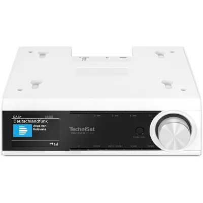 TechniSat DIGITRADIO 23 ASA - 2 Watt DAB+/UKW Unterbauradio mit Automatic Safety Alert weiß