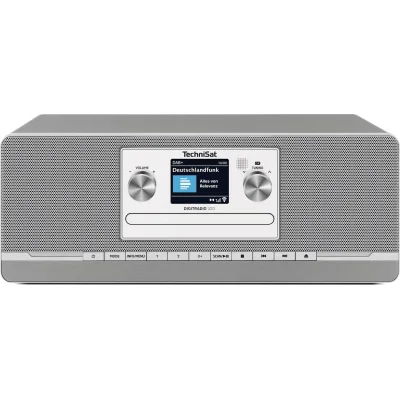 TechniSat DIGITRADIO 320 - 10W DAB+/UKW Radio mit CD, Bluetooth, Fernbedienung silber
