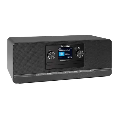 TechniSat DIGITRADIO 372 CD IR – 10 W Internetradio mit DAB+, CD, Fernbedienung schwarz