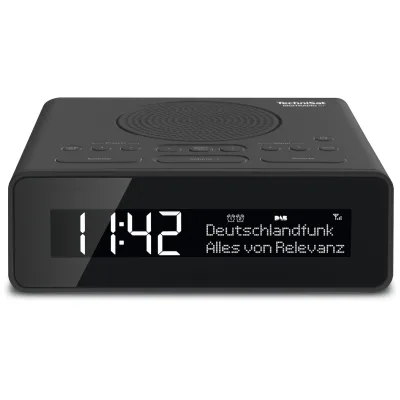 TechniSat DIGITRADIO 51   DAB+ & UKW Uhrenradio mit Radiowecktimer anthrazit