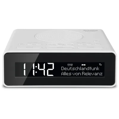 TechniSat DIGITRADIO 51   DAB+ & UKW Uhrenradio mit Radiowecktimer weiß