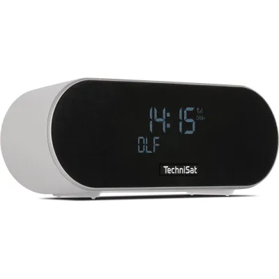 TechniSat DIGITRADIO 53 BT   DAB+ & UKW Premium Uhrenradio mit Wecker hellgrau
