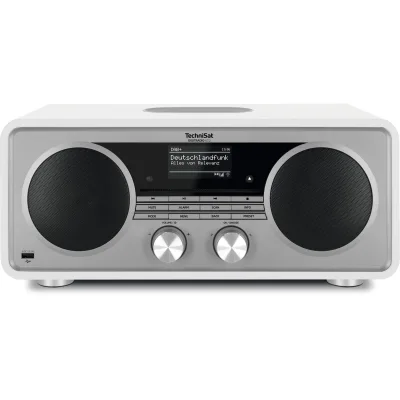 TechniSat DIGITRADIO 602   Kompaktanlage mit DAB, UKW, Internet, 70 W weiß/silber