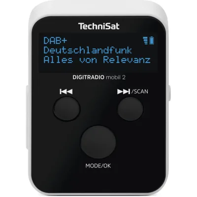 TechniSat DIGITRADIO mobil 2   portables DAB+/FM Mini-Radio mit integriertem Akku