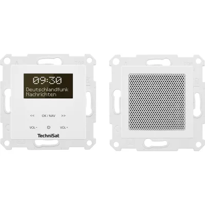 TechniSat DIGITRADIO UP 55   DAB+ / UKW Unterputzradio, flexibler Einbau   weiß