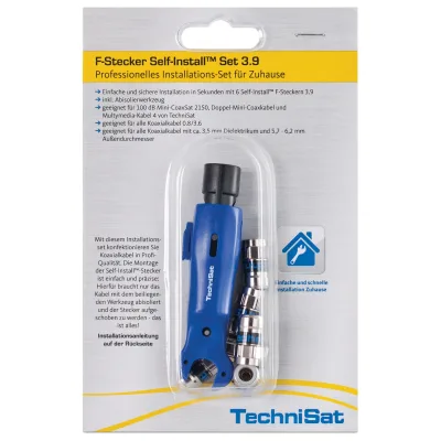 TechniSat F-Stecker Self-Install Set 3.9   3.9 Installations-Set für Zuhause