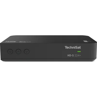 TechniSat HD-S 224+   HDTV-Sat-Receiver mit HD+ Entschlüsselungssystem   schwarz
