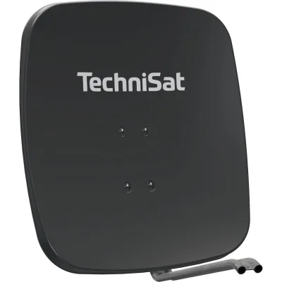 TechniSat SATMAN 65 PLUS, 65 cm SAT-Spiegel ohne LNB (für UNYSAT LNB) schiefergrau