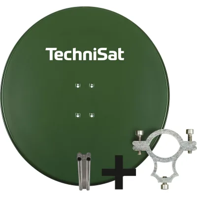 TechniSat SATMAN 850 PLUS   85cm Sat-Antenne mit 40mm LNB-Halteschelle   rot tannengrün