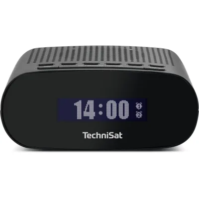 TechniSat TECHNIRADIO 50   Kompakter DAB+ Radiowecker mit Display, 1 W   schwarz