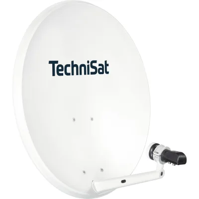 TechniSat TECHNITENNE 70 mit Quattro-Switch-LNB 4 Teilnehmer 1 Satellit lichtgrau
