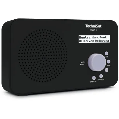 TechniSat VIOLA 2   tragbares 1 Watt DAB+ Radio mit LC-Display schwarz