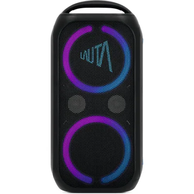 TechniSat WUMMSBOX   Bluetooth Lautsprecher mit Akku, Subwoofer und Lichteffekt