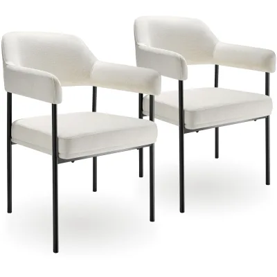 tectake® Armlehnstuhl, gepolstert, schlanke, pulverbeschichtete Stahlbeine, 58 x 62 x 85 cm