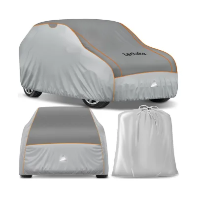 tectake® Autoplane, wasserdicht und atmungsaktiv, mit 4 mm Schaumstoffschicht, 3 längenverstellbare Spanngurte, inklusive Aufbewahrungstasche