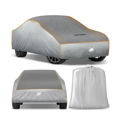 tectake® Autoplane, wasserdicht und atmungsaktiv, mit 4 mm Schaumstoffschicht, 3 längenverstellbare Spanngurte, inklusive Aufbewahrungstasche