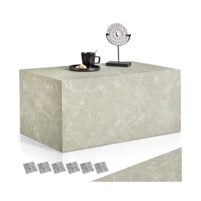 tectake® Couchtisch, minimalistisches Design, keine Montage, inkl. Bodenschoner, Belastbarkeit 45 kg