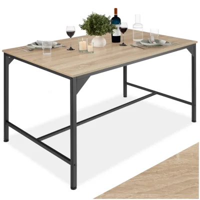 tectake® Esstisch, Industrial Style, rechteckig, 120 x 75 x 75 cm