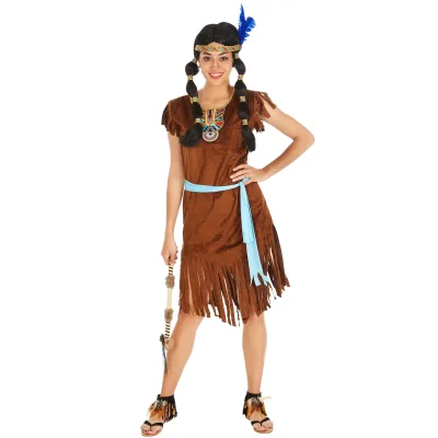 tectake® Frauenkostüm Indianerin Phoenix