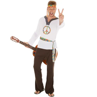 tectake® Herrenkostüm Hippie Jimmy