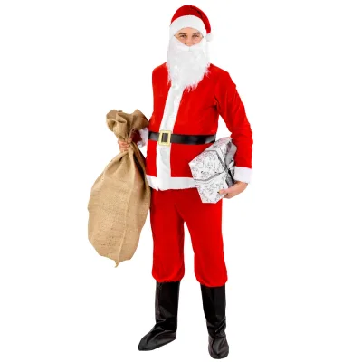 tectake® Herrenkostüm Weihnachtsmann