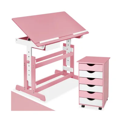tectake® Höhenverstellbarer Schreibtisch, elektrisch, Tischplatte neigbar und 7-fach höhenverstellbar, 63 bis 94 cm, pflegeleicht