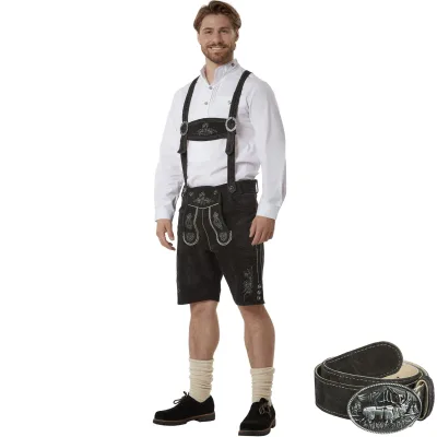 tectake® Lederhose Jannis