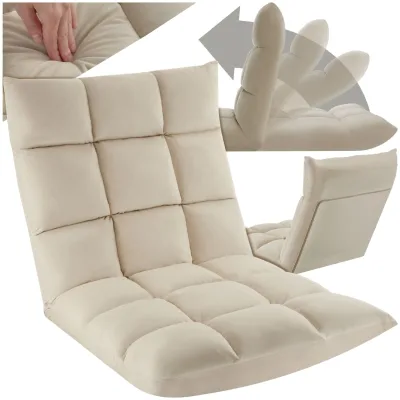 tectake® Relaxsessel , 2 in 1 als Sessel oder Liege, gepolstert, mit Samtbezug, stabiles Stahlgestell, 108 x 57 x 13,5 cm