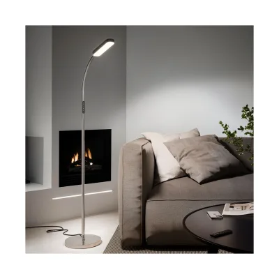 tectake® Stehlampe, 5 Lichtmodi, LED, 12 W, flexibler Schwanenhals, 22 x 176 cm