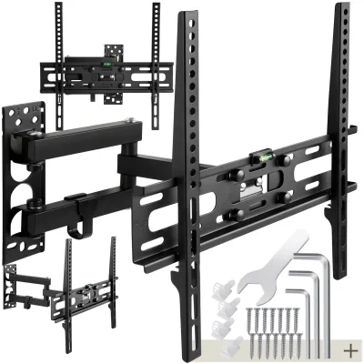 tectake® TV Wandhalterung, für 26 - 75 Zoll (66 - 191 cm), ausziehbar, bis 50 kg