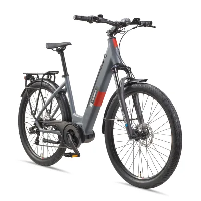 Telefunken City SUV 500 E-Bike für Damen und Herren   Elektrofahrrad 27,5 Zoll   Mittelmotor   468 Wh   Trekking Pedelec
