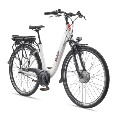 TELEFUNKEN E-Bike Damen 28 Zoll, Elektrofahrrad Frontmotor, 3-Gang Nabenschaltung, V-Bremsen - RC836 Multitalent