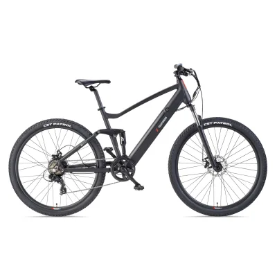 TELEFUNKEN M937 E-MTB Mountainbike Fully, 7-Gang Kettenschaltung, Heckmotor, 489,6 Wh Akku, 29" schwarz