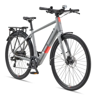 TELEFUNKEN UH200 E-Urban-Bike 28" aluminiumgrau