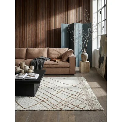 Teppich abstrakt Beige-Natur 200 x 300 cm - VYNE   Kadima Design