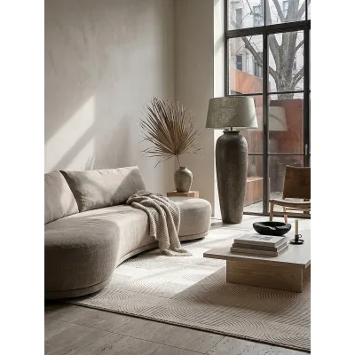 Teppich Antirutsch Creme 120x160 cm - DALAR   Kadima Design