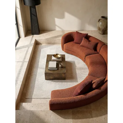 Teppich Antirutsch Creme 200x200 cm - DALAR   Kadima Design