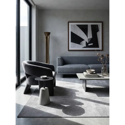 Teppich Antirutsch Grau 120x160 cm - DALAR   Kadima Design