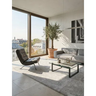 Teppich Antirutsch Grau 160x220 cm - RUTOR   Kadima Design