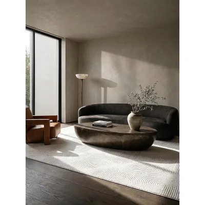 Teppich Antirutsch Weiß 200x280 cm - DALAR   Kadima Design