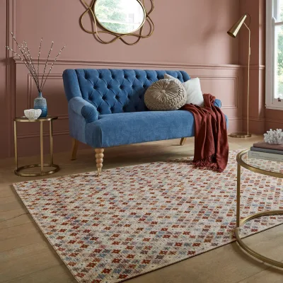 Teppich Boho Rot-Bunt 200 x 290 cm - COQUET   Kadima Design