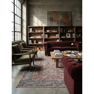 Teppich floral Rot 152 x 230 cm - HURST   Kadima Design