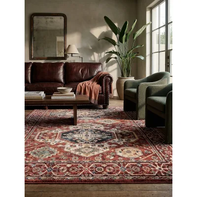 Teppich geometrisch Rot 120 x 170 cm - GLAZERT   Kadima Design