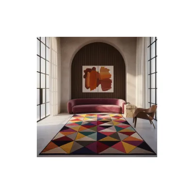 Teppich handgeschnitzt Bunt 200 x 290 cm - MEON   Kadima Design