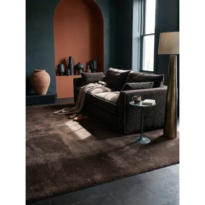 Teppich Hochflor Braun 240x340 cm - ALDAN   Kadima Design