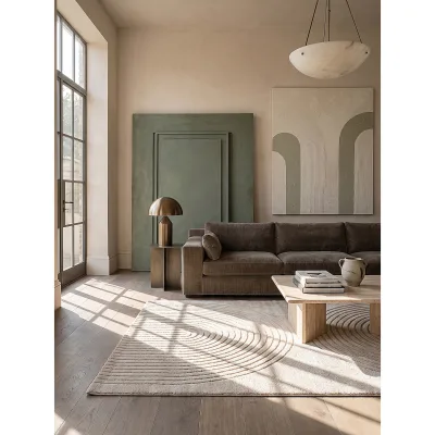 Teppich Kurzflor Beige 160x220 cm - MUOTA   Kadima Design